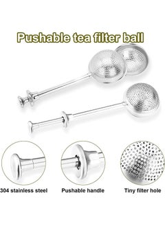 Generic Tea Ball Infusers, Long-Handle Tea Strainer Stainless Steel for Loose Leaf Tea Spices and Seasonings in Office or Travelling  - Image 5