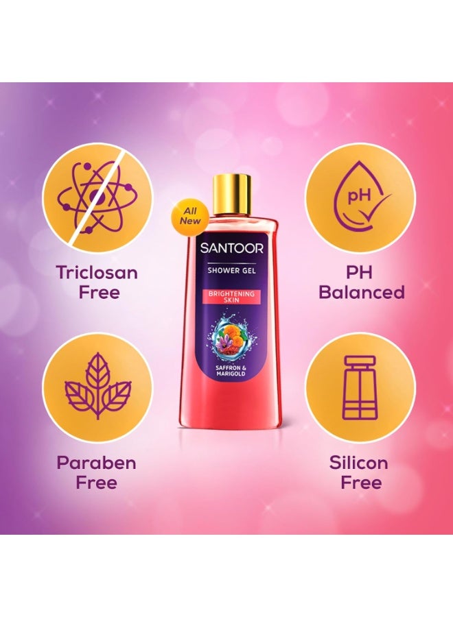سانتور جل استحمام سانتور المُشرق بخلاصة الزعفران الطبيعي وزهرة القطيفة | للرجال والنساء | لبشرة مُشرقة | مناسب لجميع أنواع البشرة | خالٍ من البارابين والسيليكون | 250 مل - Image 3