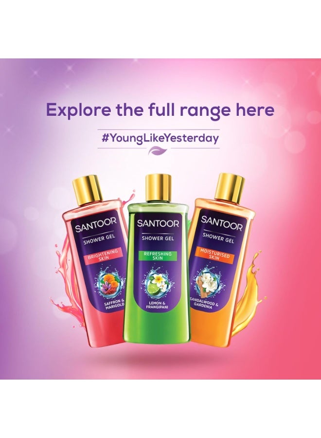 سانتور جل استحمام سانتور المُشرق بخلاصة الزعفران الطبيعي وزهرة القطيفة | للرجال والنساء | لبشرة مُشرقة | مناسب لجميع أنواع البشرة | خالٍ من البارابين والسيليكون | 250 مل - Image 4