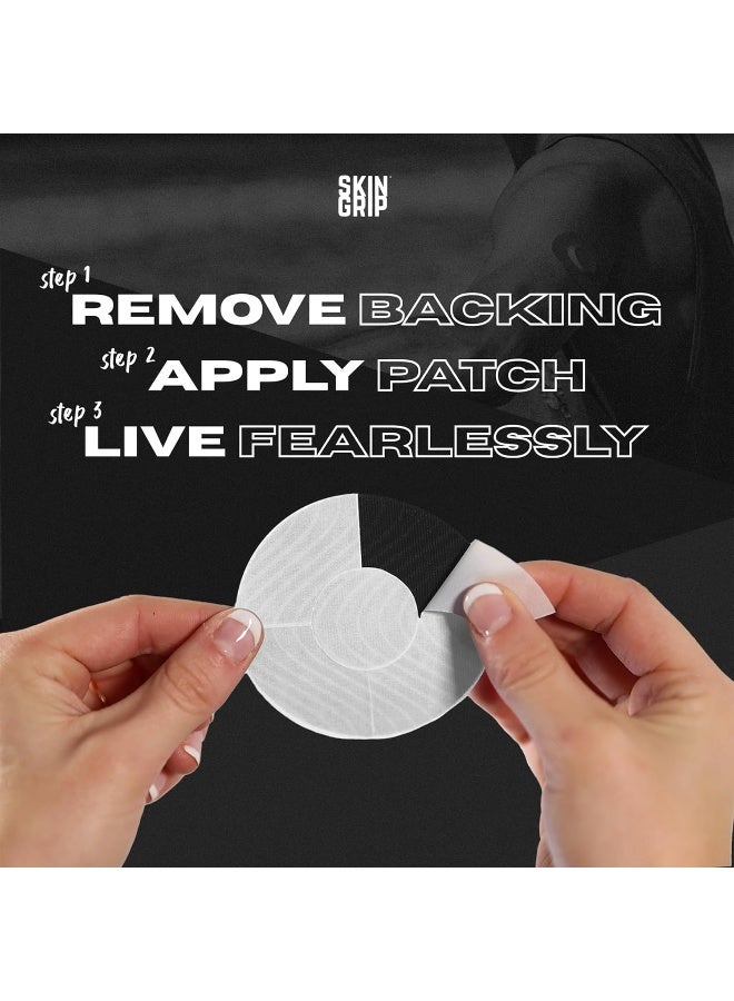 SKIN GRIP Adhesive Patches For Dexcom G7 Cgm (20-Pack), Waterproof & Sweatproof For 10-14 Days, Pre-Cut Adhesive Tape, Continuous Glucose Monitor Protection (Black) - Image 4