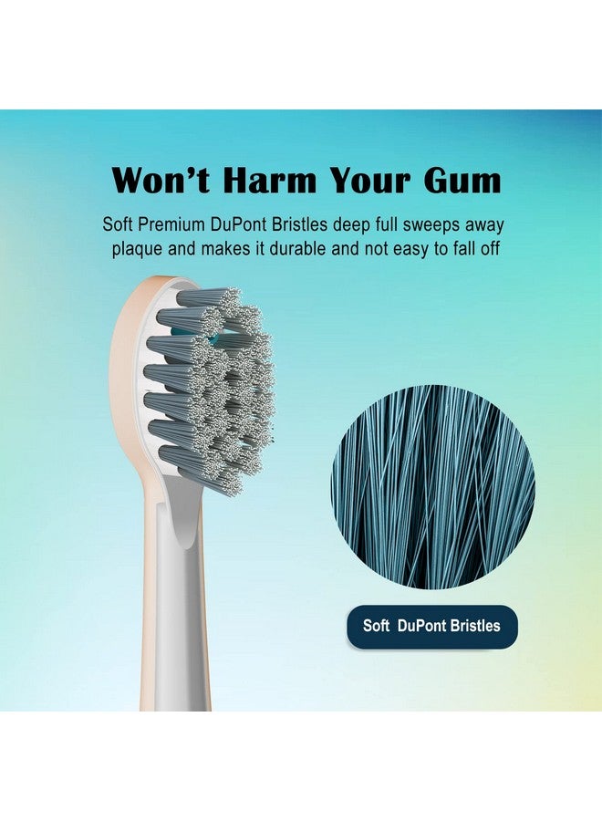 ZoCCee Replacement Brush Heads For ???????? ??????????? 2.0 Flossing Toothbrush With Cover Compact 3 Count White Soft Bristles - Image 3