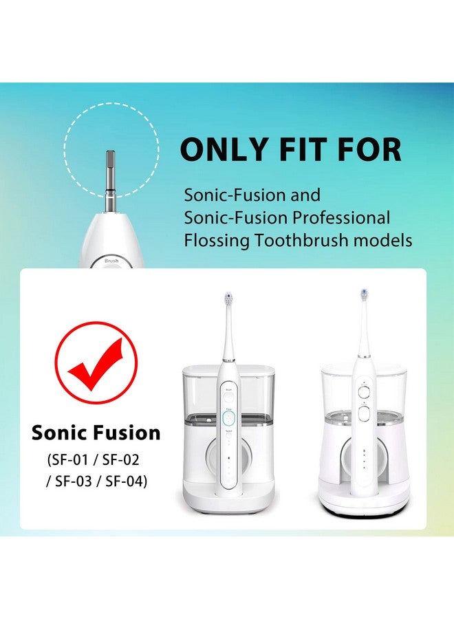 ZoCCee Replacement Brush Heads For ???????? ??????????? 2.0 Flossing Toothbrush With Cover Compact 3 Count White Soft Bristles - Image 2