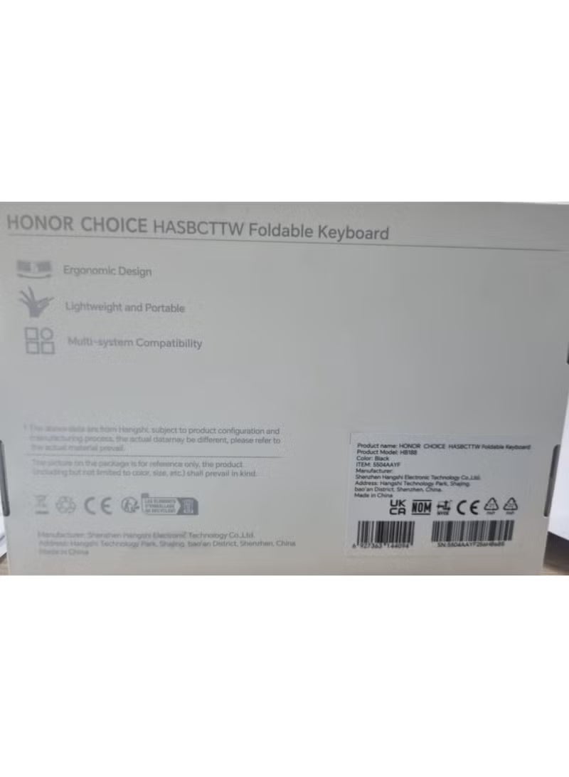 أونور تشويس لوحة مفاتيح Honor Choice القابلة للطي، سوداء - Image 4