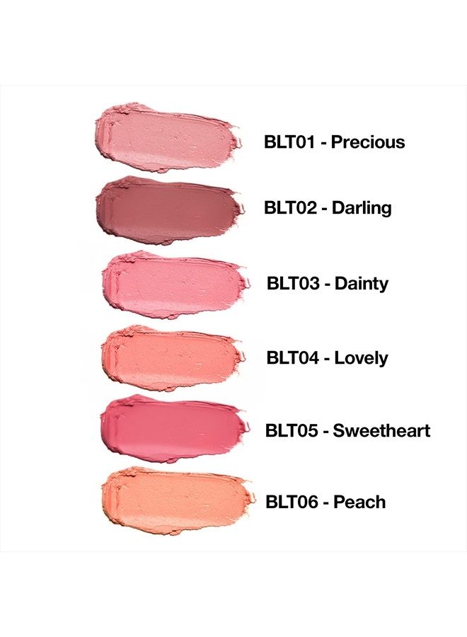 PALLADIO I'm Blushing 2-in-1 Cheek and Lip Tint, Buildable Lightweight Cream Blush, Sheer Multi Stick Hydrating formula, All day wear, Easy Application, Shimmery, Blends Perfectly onto Skin, Precious - Image 4