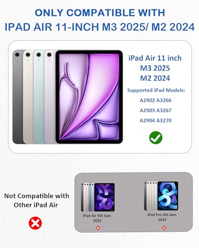 Xiron 2-PACK Paper Screen Protector for iPad Air 11-inch (M3)2025/(M2)2024, Matte PET Film for iPad Air 11-in. 2025, Write and Draw Like on Paper, Anti-Glare Screen Protector - Image 2