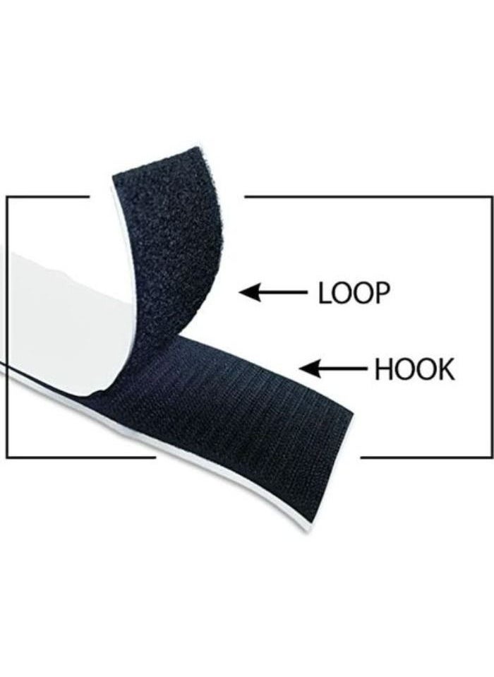 Double Sided Scotch Velcro Tape - Black - pzsku/Z5CA0960657956A87508DZ/45/_/1691284070/fbc6fe21-efd2-4f96-819b-b0d2fa80f37c