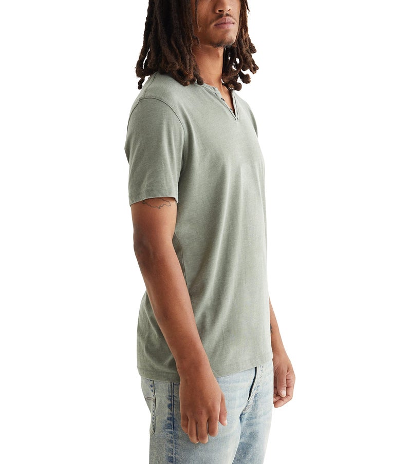 Lucky Brand mens Venice Burnout Notch Neck Tee T Shirt, Laurel Wreath, Large US - Image 3