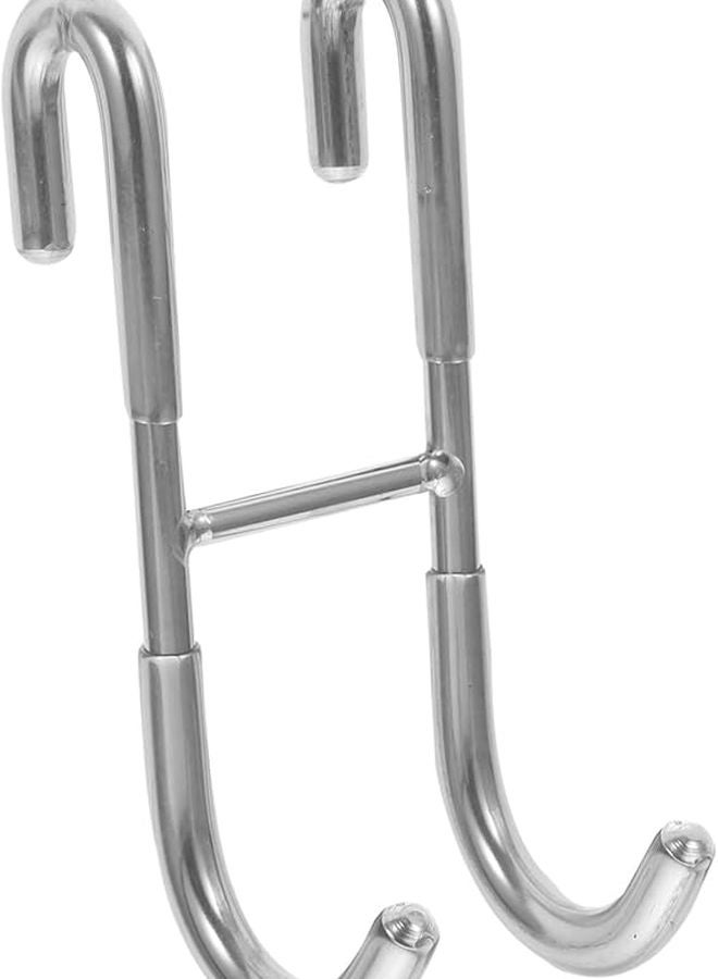 Stainless Steel Shower Door Hook 2 Pack Over Door Towel Robe Hanger Bathroom Space Saver - Image 5