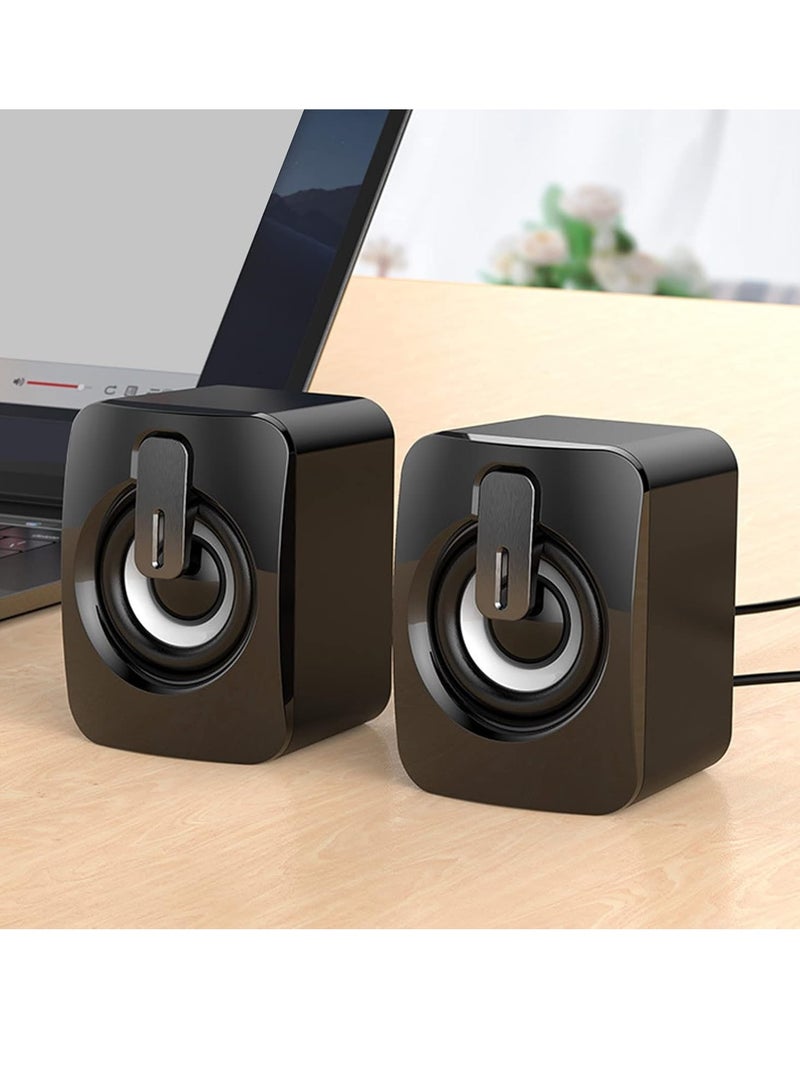 Mini Computer Speaker USB - 3W*2 RGB Lights Wired Stereo - 3.5mm Jack + 2.0 USB Powered For Gaming/Movie/Music/PC/Laptop - Image 5