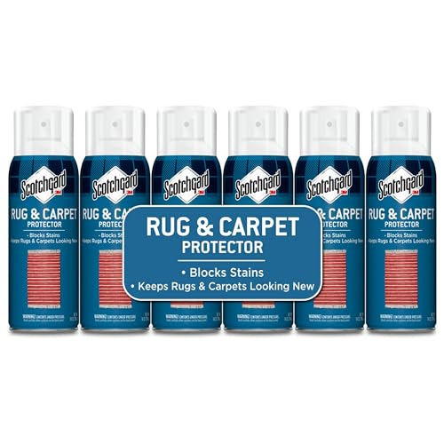 Scotchgard Rug & Carpet Protector, Carpet & Rug Protector Blocks Stains During Spring and Summer Gatherings, Fabric Protector Makes Cleanup of Stains from Muddy Footprints Easier, 14 oz(Pack of 6) - Image 1