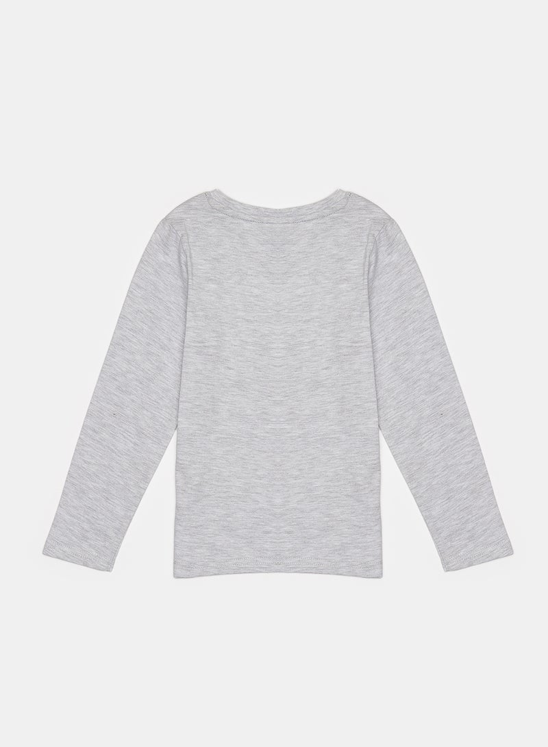 Okaidi Grey T-Shirt for Boys - Image 2
