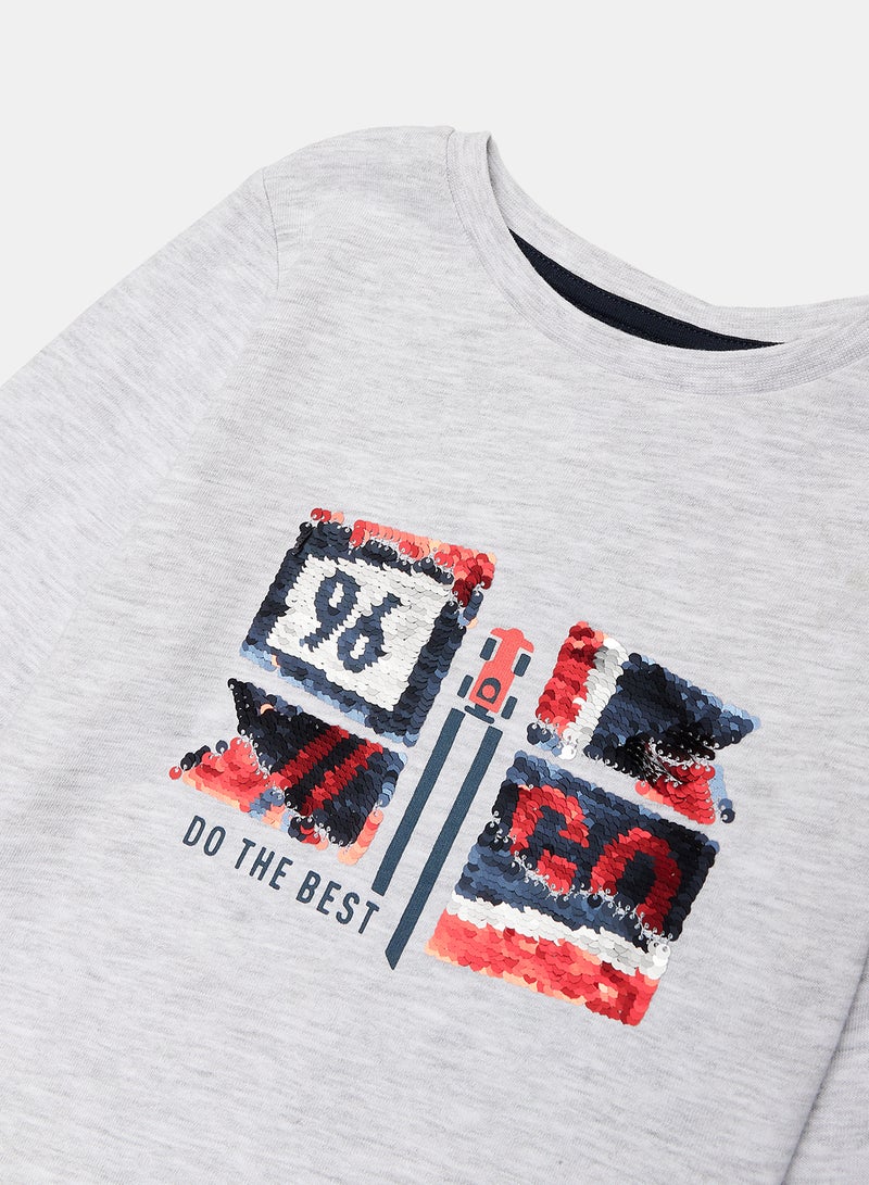 Okaidi Grey T-Shirt for Boys - Image 3