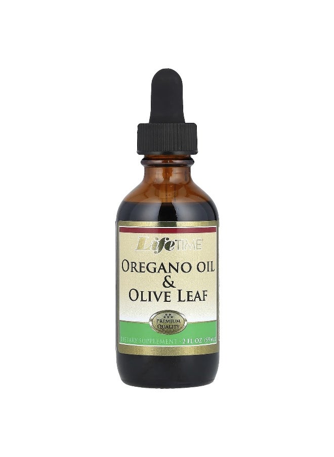 LifeTime Vitamins LifeTime Vitamins, Oregano Oil & Olive Leaf, 2 fl oz (59 ml)  - Image 1