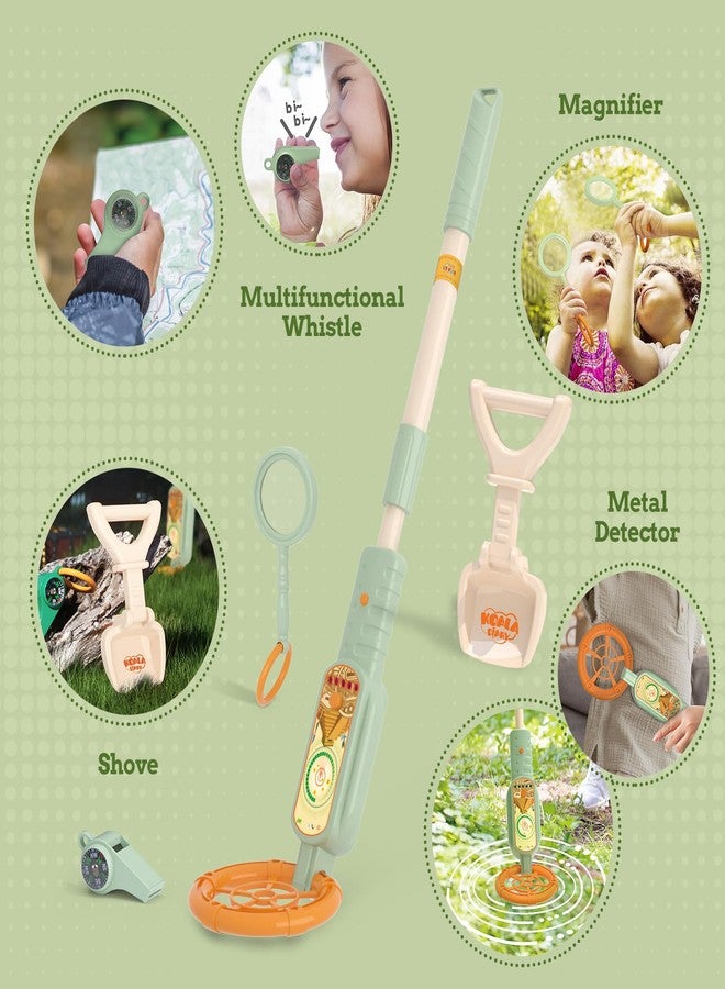 KOALA DIARY Children's Metal Detector kit-Outdoor Explorer Kit with Metal Detector, Magnifying Glass, Shovel, Whistle & Compass, Educational Nature Gift for Curious Kids (Ages 3+) - Image 2