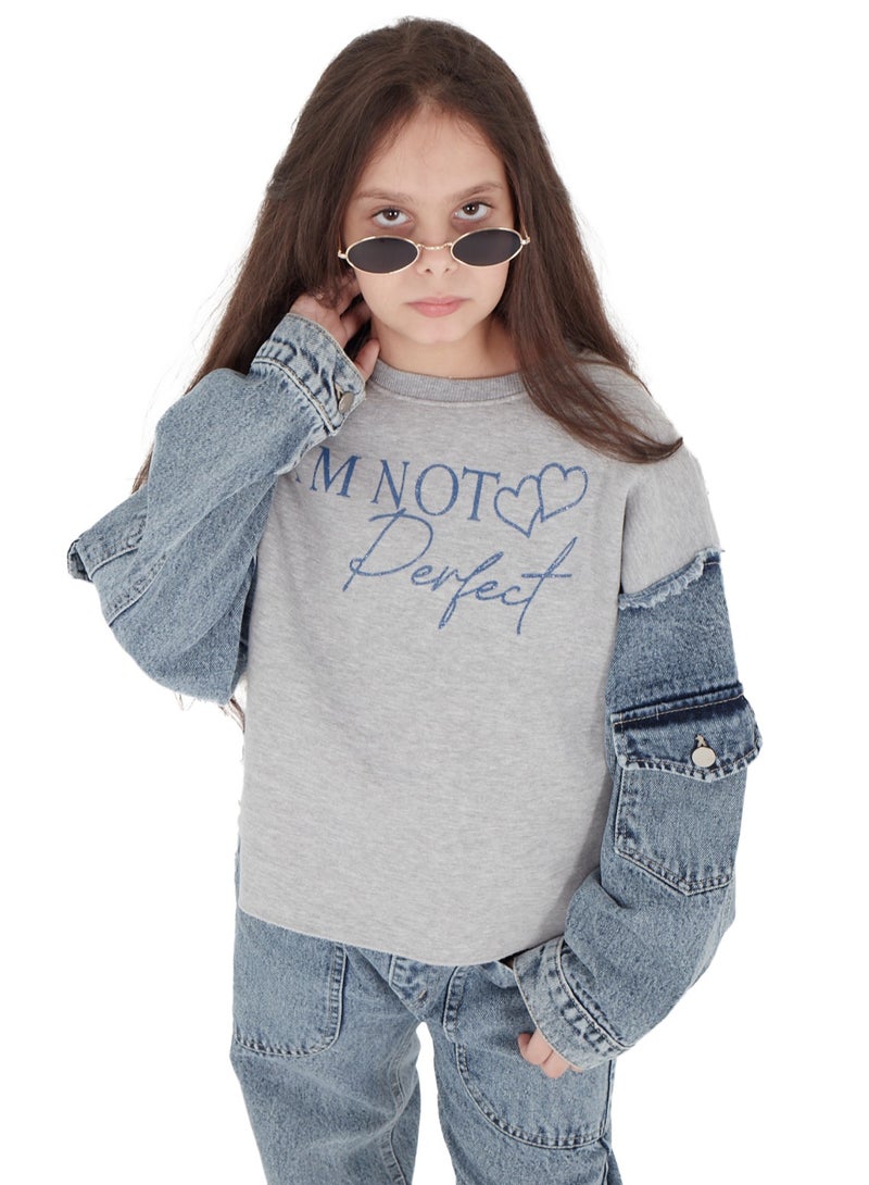 CHOiCE Girls' Winter Denim Pajama "PERFECT" - Stylish and Comfortable Design (Code 679) - Image 1