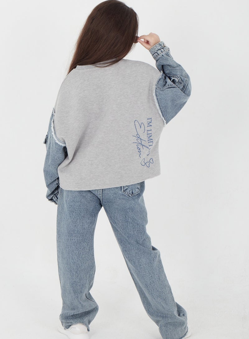 CHOiCE Girls' Winter Denim Pajama "PERFECT" - Stylish and Comfortable Design (Code 679) - Image 3