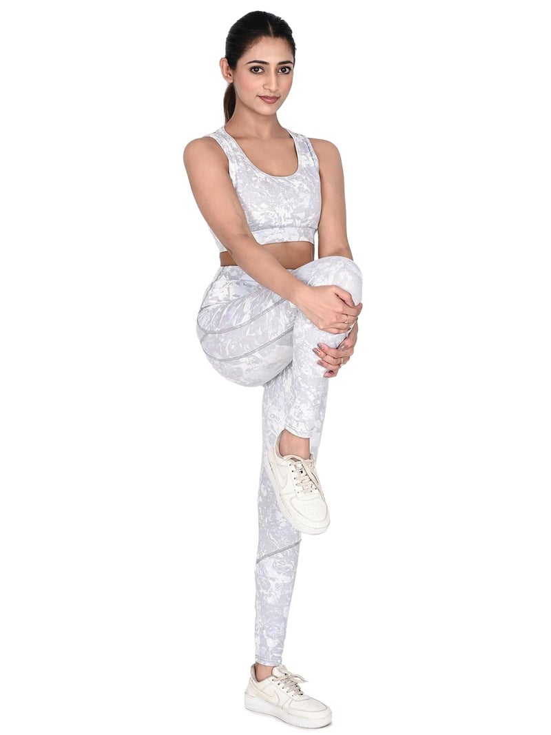 GirlFriend Premium High Waist Highly Stretchable Gym Tights Leggings with Pockets - Image 4