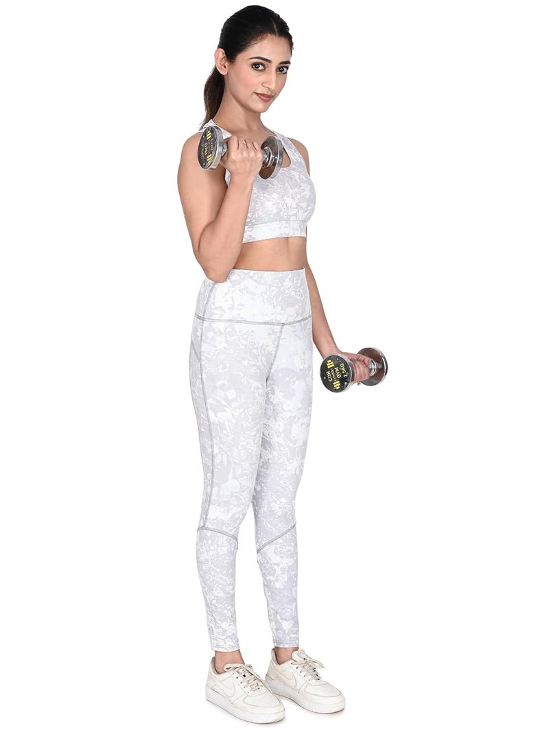 GirlFriend Premium High Waist Highly Stretchable Gym Tights Leggings with Pockets - Image 5