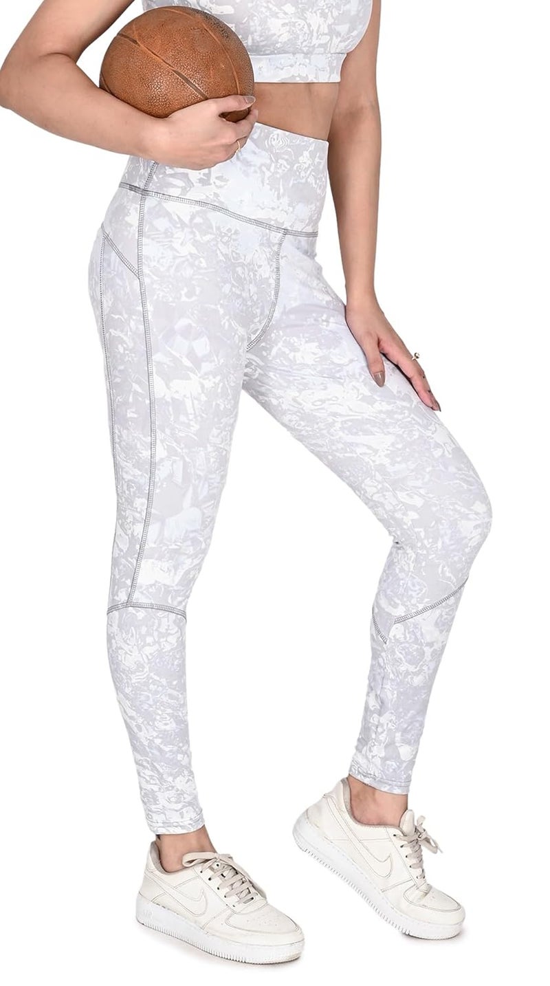 GirlFriend Premium High Waist Highly Stretchable Gym Tights Leggings with Pockets - Image 1
