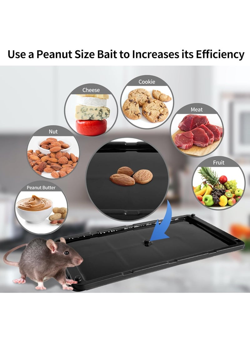 10 Pack Super Glue Traps for Mice & Snakes, Larger, Heavier Sticky Traps with Non-Toxic Glue. Sticky Mouse Traps Indoor, Easy to Set, Pet Safe Pest Control - Image 4