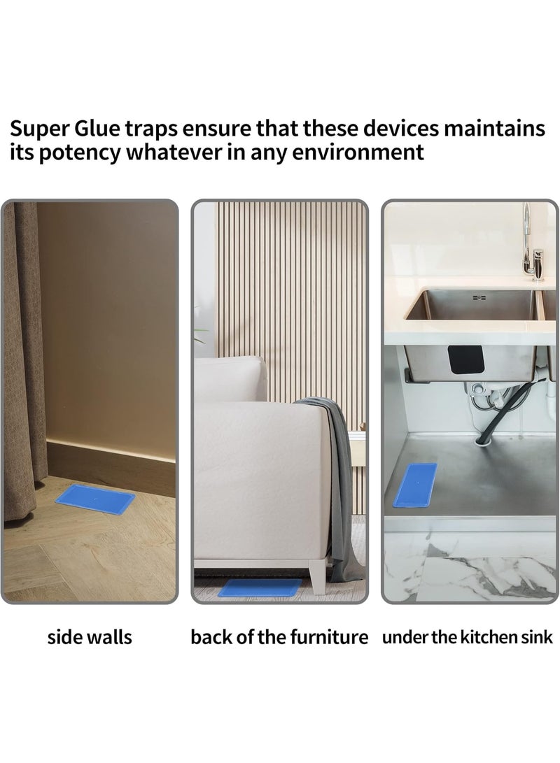 10 Pack Super Glue Traps for Mice & Snakes, Larger, Heavier Sticky Traps with Non-Toxic Glue. Sticky Mouse Traps Indoor, Easy to Set, Pet Safe Pest Control - Image 5