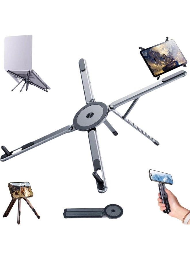 P3 Adjustable Foldable Laptop Stand Portable Multi-Functional Travel Holder - Image 1