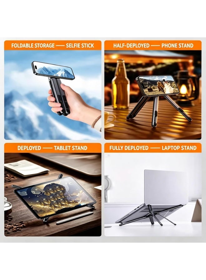 P3 Adjustable Foldable Laptop Stand Portable Multi-Functional Travel Holder - Image 5