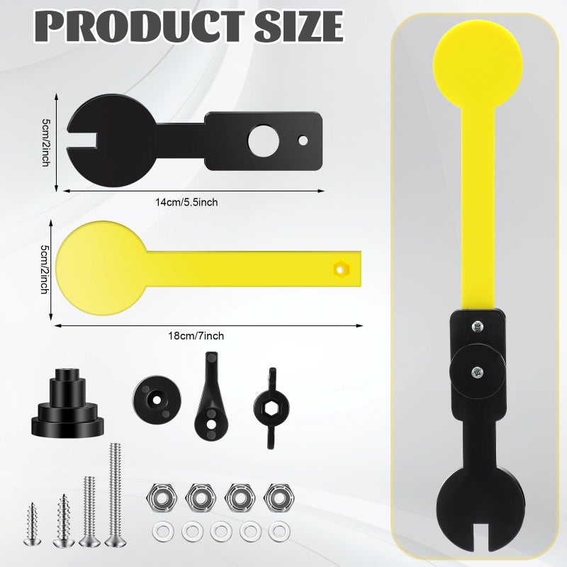 Otoolling Mailbox Delivery Notification Alert Signal Flag Kits Mailboxes Accessories with Flag Assembly, Wrench, Spacer, Flat Washer, Screw, Lock Nut for Traditional Steel Residential Mailboxes - Image 2