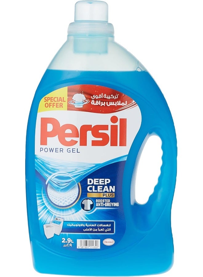 Persil Power Gel Liquid Laundry Detergent, With Deep Clean Technology, For Top Loading Washing Machines, 2.9L - Image 1