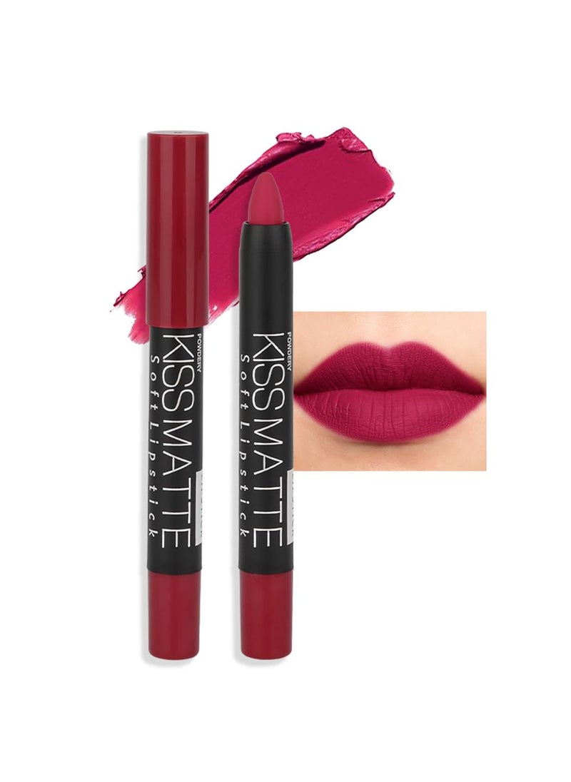 BINGBRUSH - BINGBRUSH Smooth Longwear Lipstick Pack Set, Matte Color Stick Ultimate Lip Crayon for Makeup Collection - Waterproof Velvet Lipgloss Lip Stain (02#) - Image 1