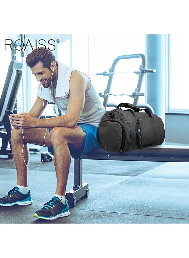 roaiss حقيبة يد رياضية للسفر للرجال سعة كبيرة، فصل جاف ورطب، مقصورة أحذية مستقلة، حقيبة يوجا مقاومة للماء والخدش - Image 5