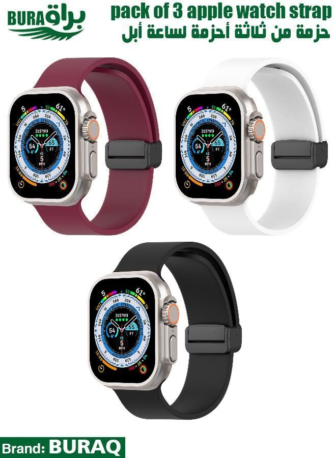 Apple Watch Band Strap For Apple Watch Ultra 2/Ultra 49mm, Series 10 46mm, 9/8/7 45mm, SE2/SE/6/5/4 44mm, 3/2/1 42mm