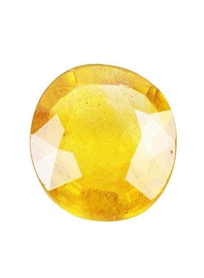 Sidharth Gems Yellow Sapphire Ceylon Quality Pukhraj Gemstone 10.25 Ratti / 9.22 Carat Certified Natural Gemstone AAA Quality - Image 1