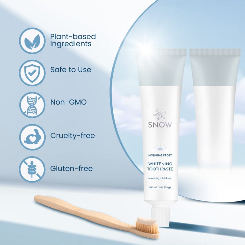 Snow Nanohydroxyapatite Whitening Toothpaste - Oral Care with Kaolin & Nano Hydroxyapatite Toothpaste, Xylitol Toothpaste for Adults - Core - Image 2