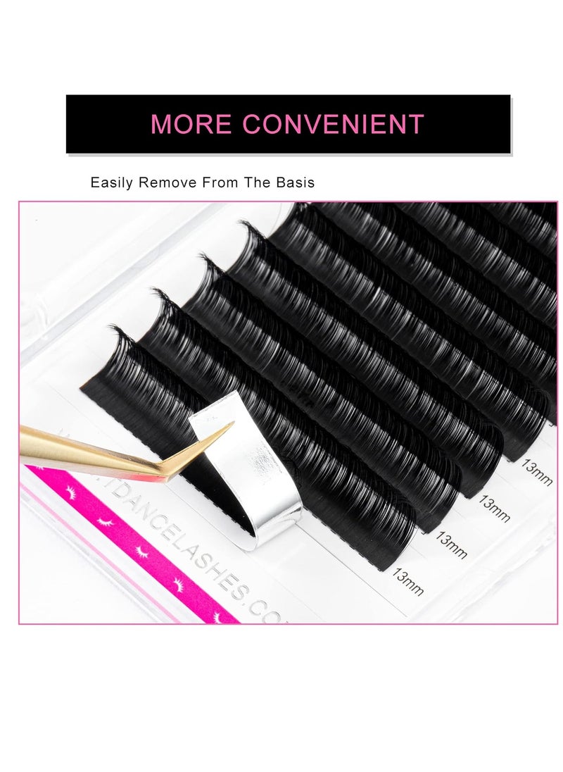 TDance - TDANCE Premium C CC D DD J B L Curl 0.03-0.18mm Thickness Semi Permanent Individual Eyelash Extensions Silk Volume Lashes Professional Salon Use Mixed 14-19mm Length In One Tray (D-0.05,14-19mm) - Image 1