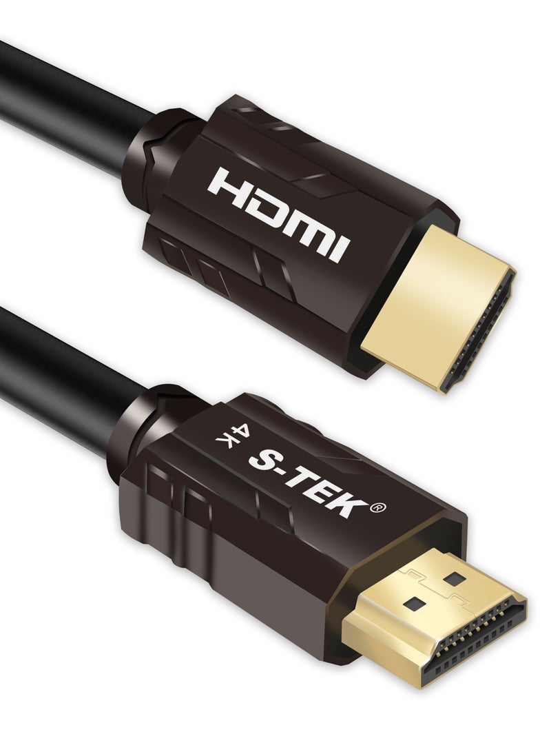 S-TEK S-TEK HDMI Cable 4K 2.0 18Gbps High-Speed 4K@60Hz Video Wire Ultra HD 3D Compatible with MacBook Pro UHD TV Nintendo Switch Xbox Playstation PS5/4 PC Laptop  - Image 1