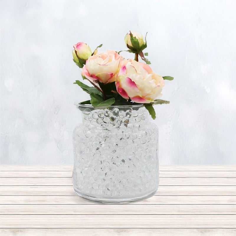 WGVI Clear Water Beads for Vases, Jelly Decor Vase Filler, Crystal Soil, Translucent Gel Pearls Beads for Floral Decoration and Arrangements, Plant Soil, Completely Dehydrated in 100g Bag - Image 3