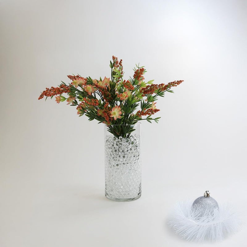 WGVI Clear Water Beads for Vases, Jelly Decor Vase Filler, Crystal Soil, Translucent Gel Pearls Beads for Floral Decoration and Arrangements, Plant Soil, Completely Dehydrated in 100g Bag - Image 4