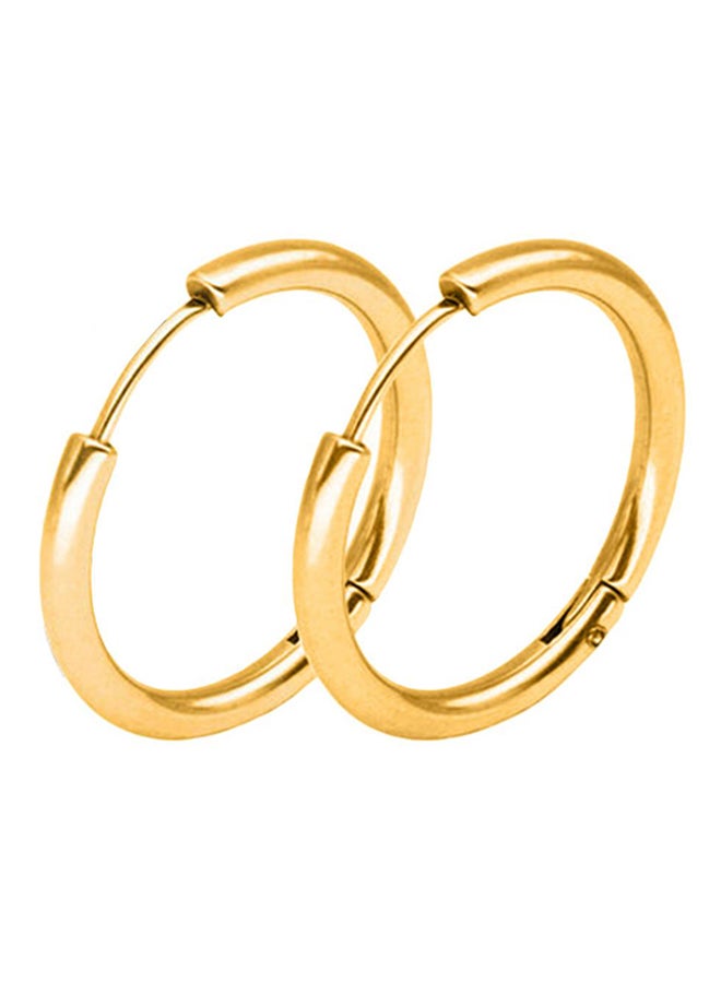 اليشمك أقراط حلقية مصنوعة من الإستانلس إستيل بتصميم فاخر