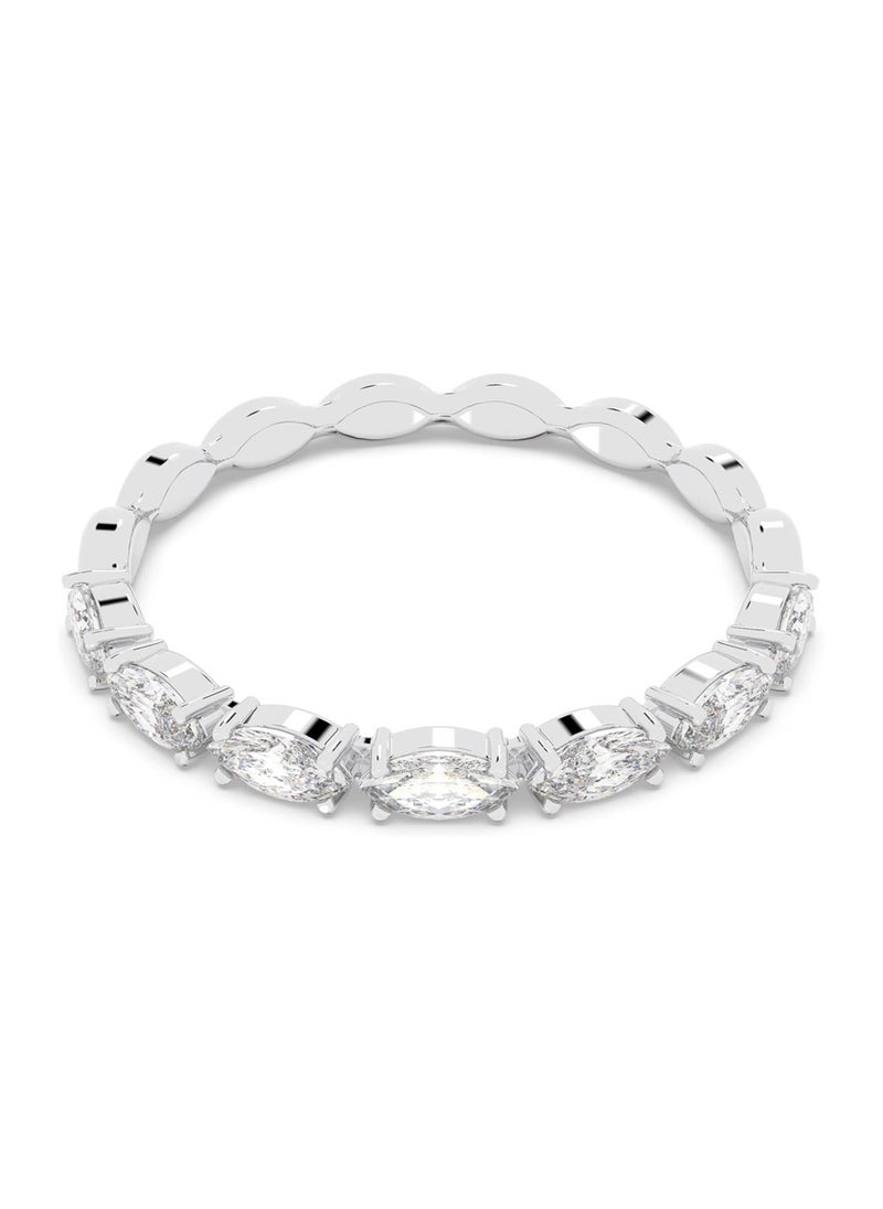 SWAROVSKI - Vittore Marquise Ring, White, Rhodium-Plated Ring size 49 - Image 1