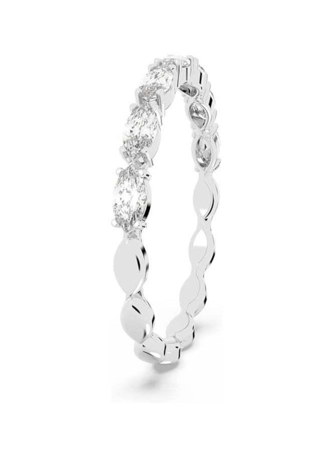 SWAROVSKI - Vittore Marquise Ring, White, Rhodium-Plated Ring size 49 - Image 1