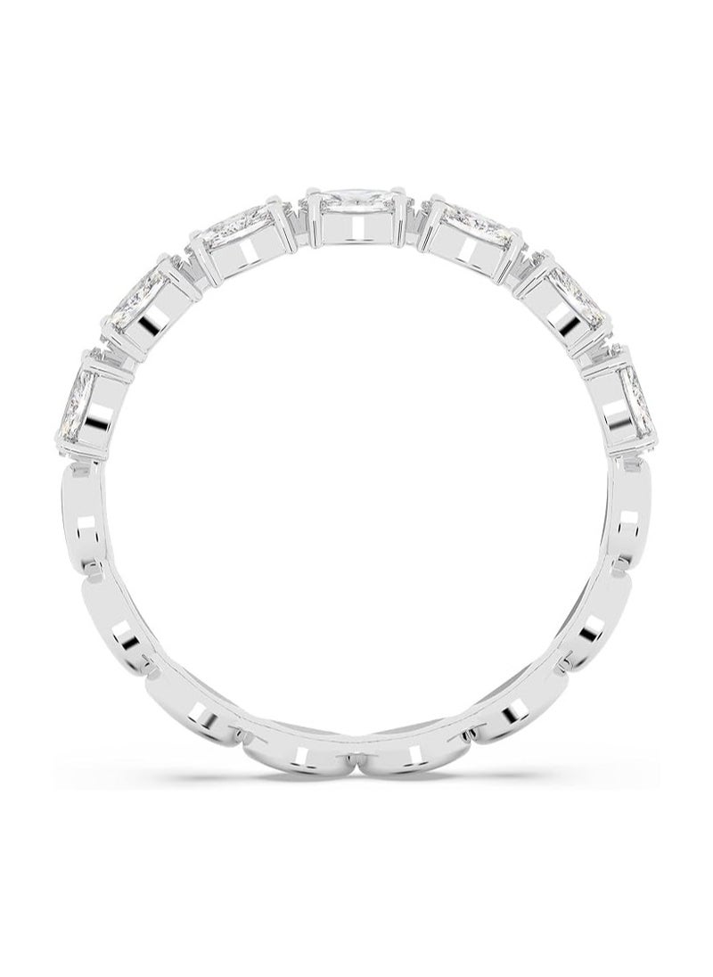 SWAROVSKI - Vittore Marquise Ring, White, Rhodium-Plated Ring size 49 - Image 1