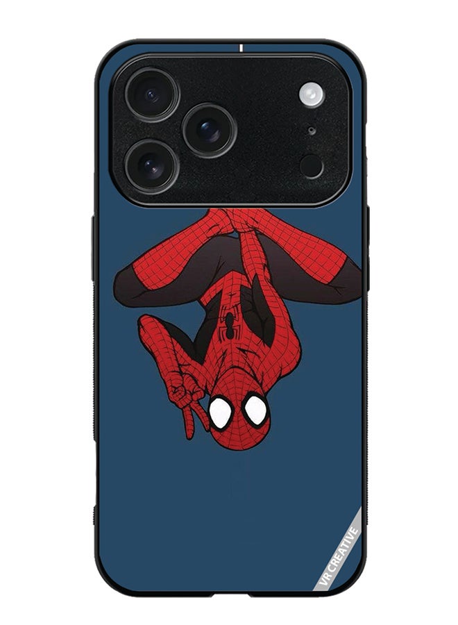 Protective Case Cover For Apple iPhone 17 Pro Max Spiderman Design Multicolour