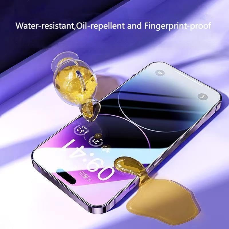 MaiJin 2Pcs iPhone 14 Pro Max Screen Protector Steel Tempered Glass Privacy Screen Protector for Apple iPhone Series, Anti-static and Dust-Resistant - Image 5