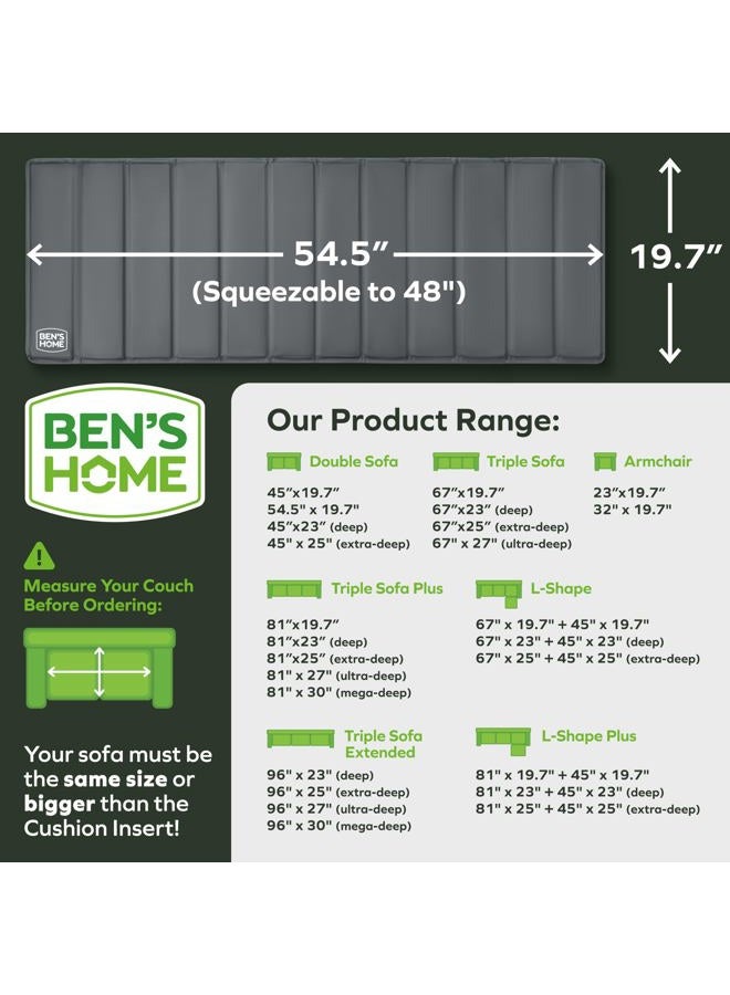 BEN'SHOME 19.7" × 48-52" دعم وسادة الأريكة - Image 3