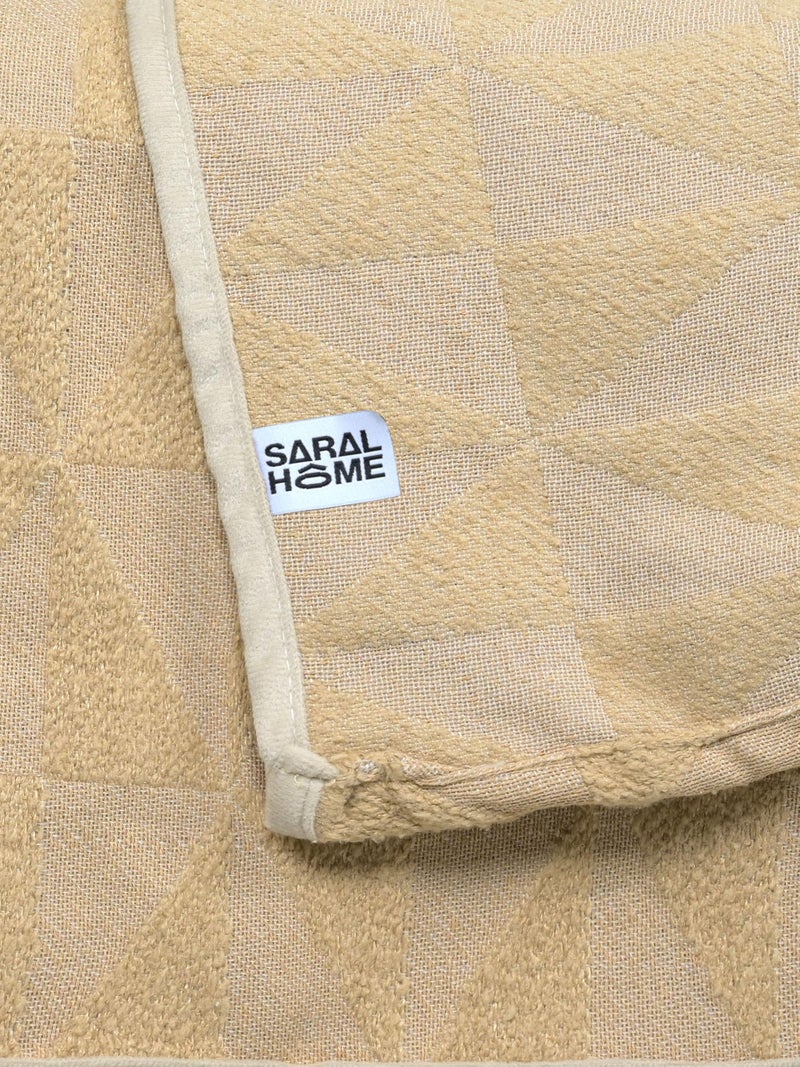 SARAL HOME EASY LIVING Saral Home Soft Microfiber 3 Seater Sofa Cover Throw | Sofa Cover for Living Room | Sofa Slipcovers | Thick and Soft Sofa Cover (Beige, 140x210 cm) - Image 3
