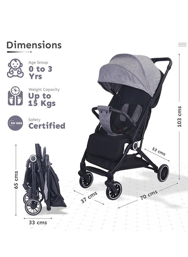 BABYCARA - Ultra Lightweight Compact Folding Travel Cabin Stroller For Baby - Image 1