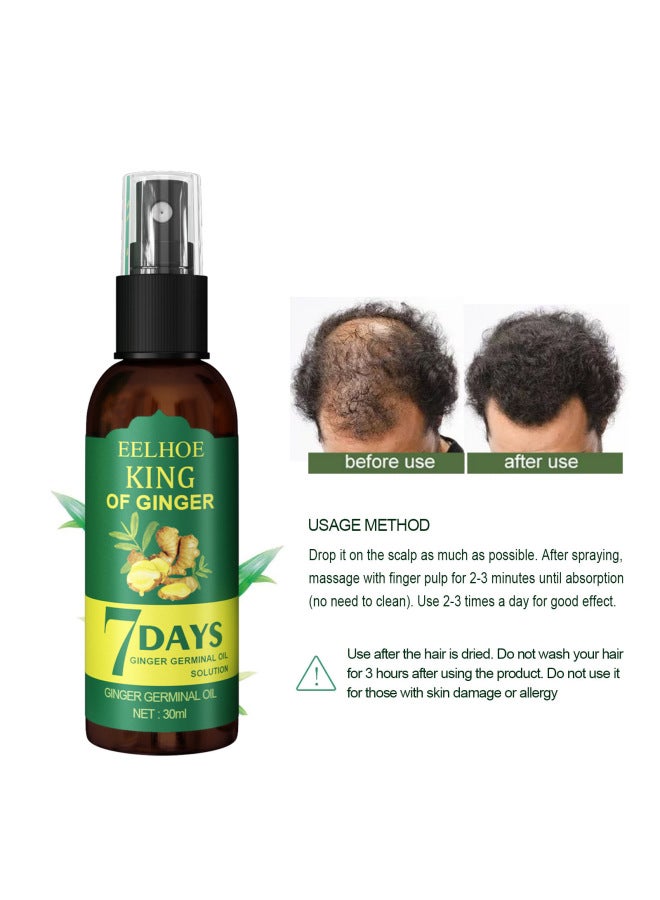 EELHOE Ginger Hair Spray Moisturizing Hair Scalp Massage Care Hair Care Solution - Image 4