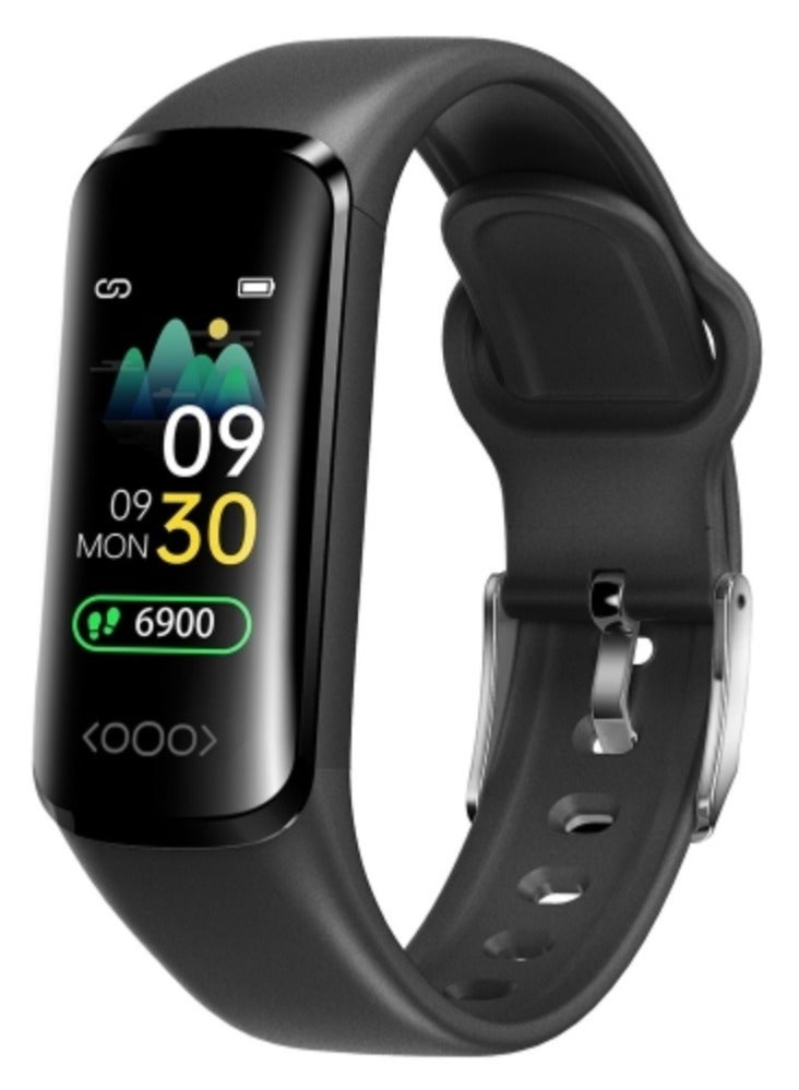 AROAQ TK30 0.96 inch Color Screen Smart Watch,Support Heart Rate / Blood Pressure / Blood Oxygen / Blood Glucose Monitoring(Black) - Image 1