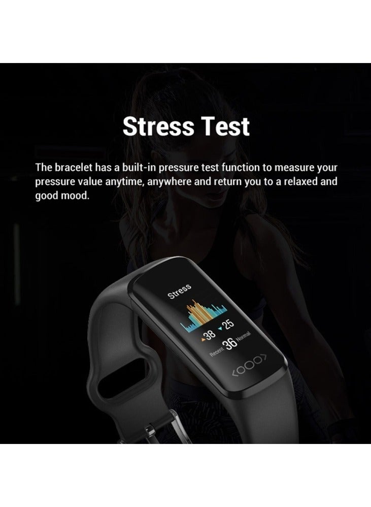 AROAQ TK30 0.96 inch Color Screen Smart Watch,Support Heart Rate / Blood Pressure / Blood Oxygen / Blood Glucose Monitoring(Black) - Image 3